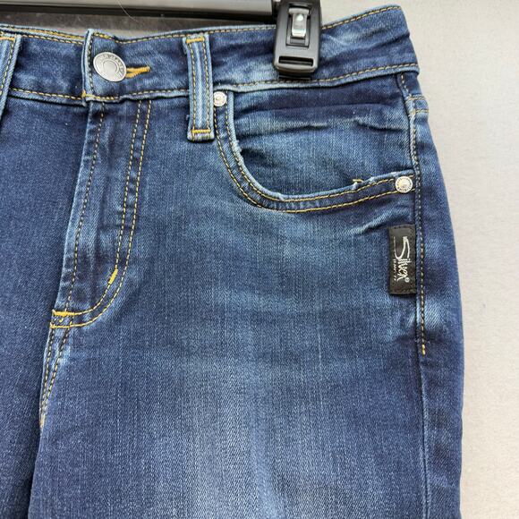 Silver Jeans Women's Jeans 27x31 (4) Blue Avery Straight Leg Preppy Normcore - Picture 4 of 16